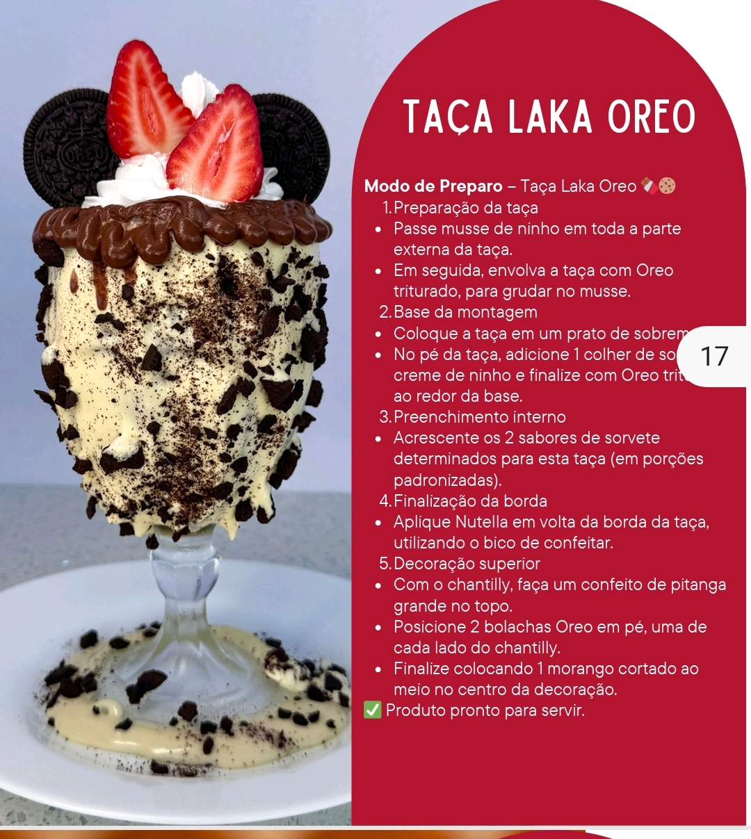 Taça Laka com Oreo